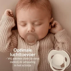 Sale Difrax LOVI Prime Fopspeen 0-6 maanden Nude/Blush