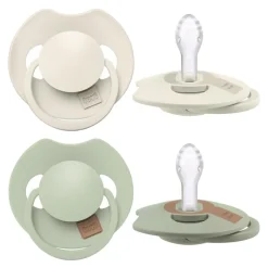 Outlet Difrax LOVI Prime Fopspeen 0-6 maanden Coconut/Pistachio