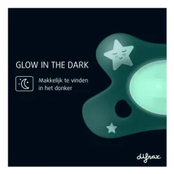 Sale Difrax Natural Fopspeen 0-6 M Glow In The Dark