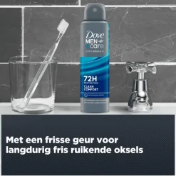 New Dove Men+Care Advanced Clean Comfort Anti-Transpirant Deodorant Spray 150 ML