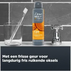 Hot Dove Men+Care Advanced Sandalwood + Vanille Deodorant Spray 150 ML