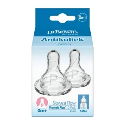 Hot Dr. Brown's Dr. Brown’s Flesspeen 0+ Maanden Prematuur Smalle Halsfles 2 stuks