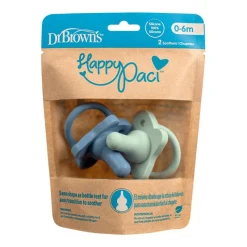 Best Dr. Brown's HappyPacci Fopspeen Blauw & Groen 2 stuks