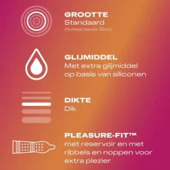 Hot Durex Condooms Pleasure Me met Ribbels 10 stuks