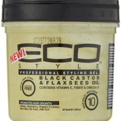 Outlet Eco Style Eco Black Castor Flaxseed Styling Gel 473 ML