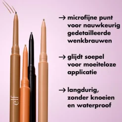 Discount e.l.f. Micro-Fine Brow Pencil Soft Brown