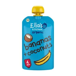 Outlet Ella's Kitchen Bananen Kokos Biologisch Knijpfruit 4+ Maanden 120 GR