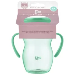 Clearance Etos 360° Trainingsbeker met handvaten groen 270 ML