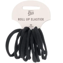 Outlet Etos Elastieken Roll Up Small Zwart 10St