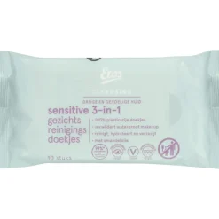 Clearance Etos Face Sensitive Mini Cleansing Wipes 10 stuks
