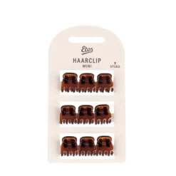 Sale Etos Haarklem Mini Bruin 9St