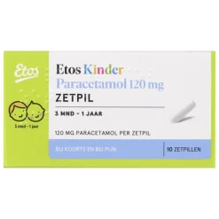 Clearance Etos Kinderparacetamol 120 mg Zetpil