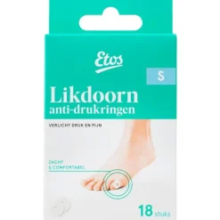 Sale Etos Likdoorn Anti-Drukringen Small 18 stuks