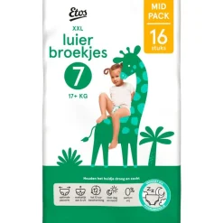 Sale Etos Luierbroekjes XXL Maat 7 17+ kg Mid Pack 16 stuks