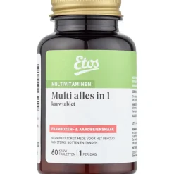 Online Etos Multi Alles in 1 Kauwtabletten Frambozen- & Aardbeiensmaak 60 stuks
