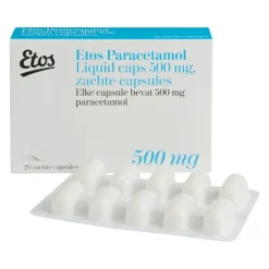 Online Etos Paracetamol 500 MG Liquid Caps 20