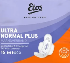 New Etos Period Care Utra Normal Plus Maandverband 16 stuks