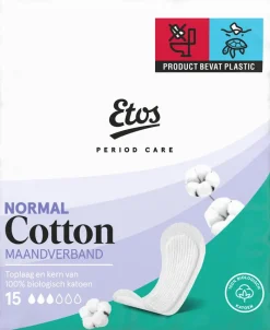 Online Etos Pure & Organic Maandverband Ultra Normal 15 stuks