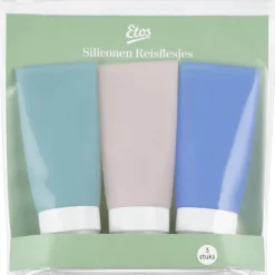 New Etos Sillicone Reisflesjes 3 stuks