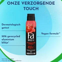 New FA Men Attraction Force Deodorant Spray 150 ML