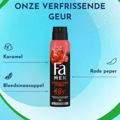 New FA Men Attraction Force Deodorant Spray 150 ML