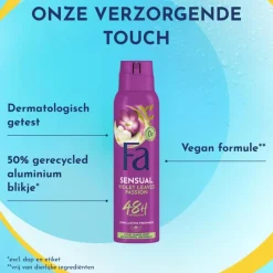 Hot FA Violet Leaves Passion Deodorant Spray 150 ML