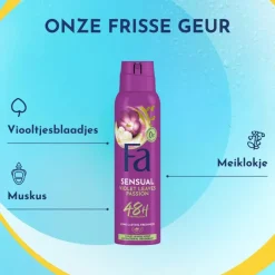 Hot FA Violet Leaves Passion Deodorant Spray 150 ML