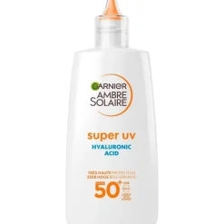 Outlet Garnier Ambre Solaire Super UV Hyaluronzuur Hydraterende Fluid SPF50+ 40 ML