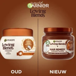 Outlet Garnier Loving Blends Kokosmelk & Macadamia Hair Remedy Haarmasker 340 ML