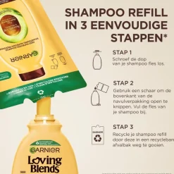 Outlet Garnier Loving Blends Refill Avocado Olie & Shea Boter Shampoo Navulling 250 ML