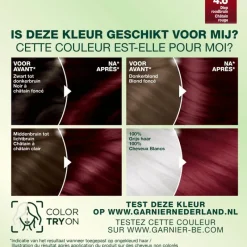 Hot Garnier Nutrisse Crème Permanente Haarverf 4.6 Diep Rood Middenbruin