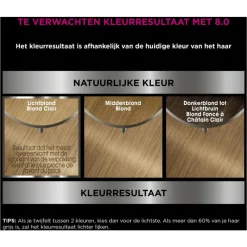 Garnier Olia Permanente Haarverf 8.0 Licht Blond