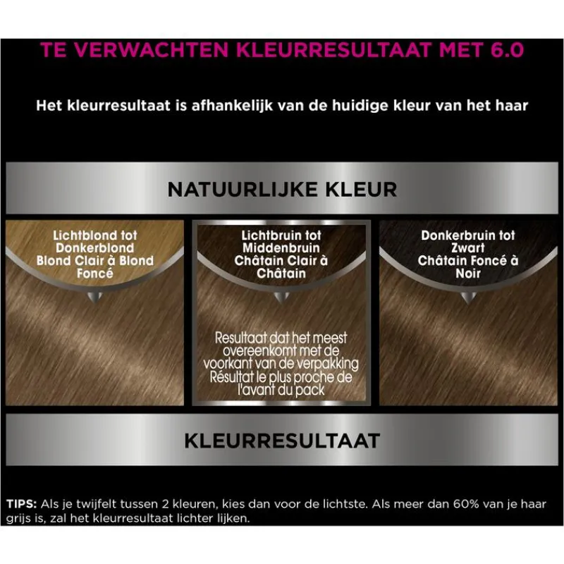 Outlet Garnier Olia Permanente Haarverf 6.0 Donkerblond
