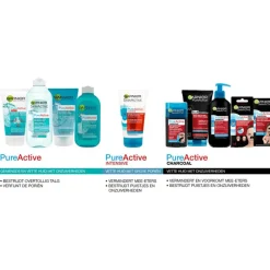 Outlet Garnier PureActive 3-in-1 Gezichtsreiniger Charcoal 150 ML