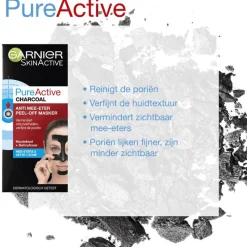 Discount Garnier PureActive Peel-Off Gezichtsmasker Charcoal 50 ML