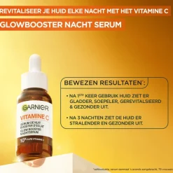 Outlet Garnier Skinactive 10% Pure Vit C Anti-Pigment Nachtserum + Hyaluron 30 ML