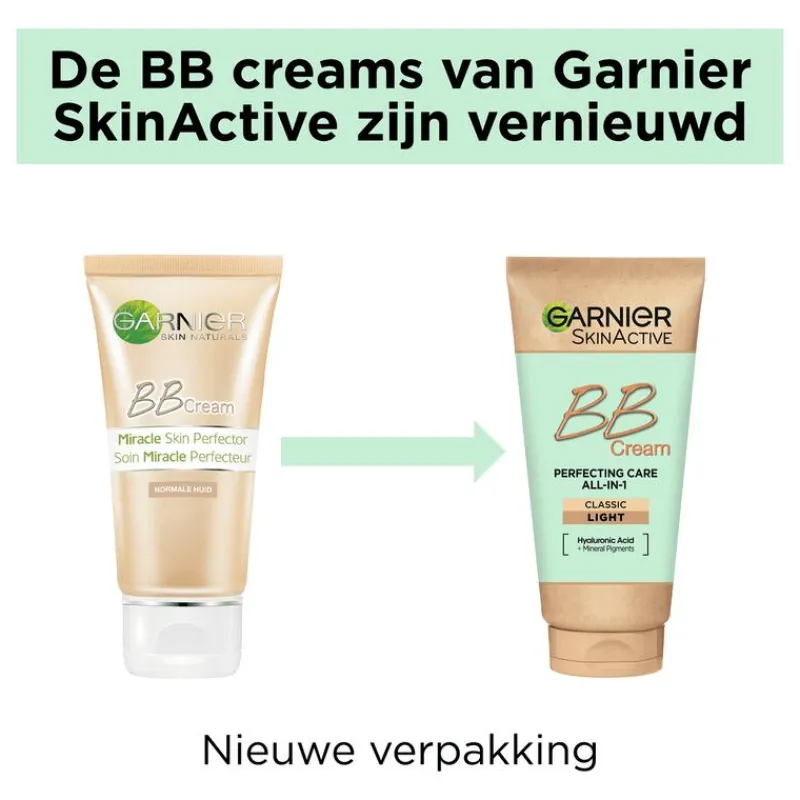 Clearance Garnier SkinActive Miracle Skin Perfector BB Cream SPF15 50 ML Light