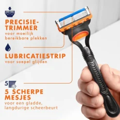 New Gillette Fusion5 Navulmesjes 4 Stuks