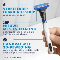 Outlet Gillette Mach3 Turbo Scheersysteem Met 2 Navulmesjes