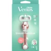 New Gillette Venus Deluxe Smooth Sensitive Rose Gold Scheersysteem 5 Blades