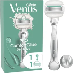 Discount Gillette Venus Pro ComfortGlide Sensitive Scheersysteem 5 Blades + 1 Navulmesjes