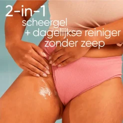 Hot Satin Care Gillette Venus 2-in-1 Reiniger & Scheergel Voor Huid en Schaamhaar 190 ML