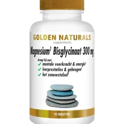 Clearance Golden Naturals Magnesium Bisglycinaat 300 mg Tabletten 90 stuks
