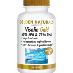 Sale Golden Naturals Visolie Gold 50% EPA & 25% DHA Softgel Capsules 180 stuks