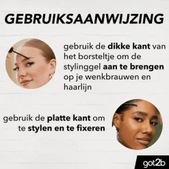 New Got2b Glued 4 Brows & Edges Donkerbruin 16 ML