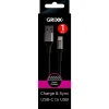 Online Grixx USB-C to USB-A 1M Black