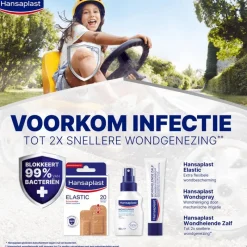 Best Hansaplast Elastic Waterproof Pleisters 20 Pleisters