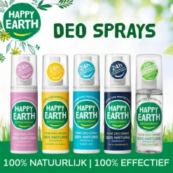 New Happy Earth 100% Natuurlijke Lavender Ylang Deodorant Spray 100 ML