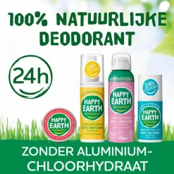 Outlet Happy Earth 100% Natuurlijke Rose Petitgrain Deodorant Crème 40 ML