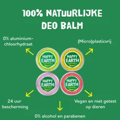 New Happy Earth 100% Natuurlijke Lavender Deodorant Balm 45 gram